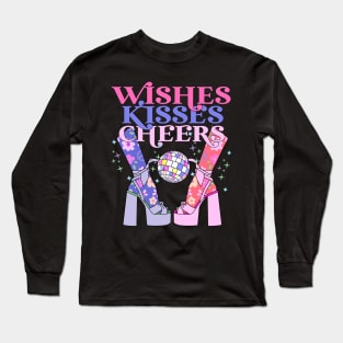 Happy New Year Retro Disco Dance Party Long Sleeve T-Shirt